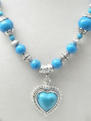 Charming Tibet Silver Turquoise Necklace