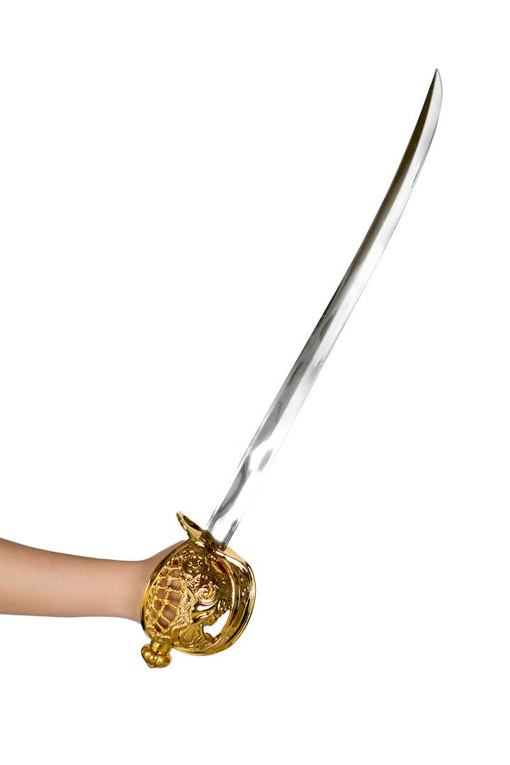 25â Pirate Sword with Round Handle