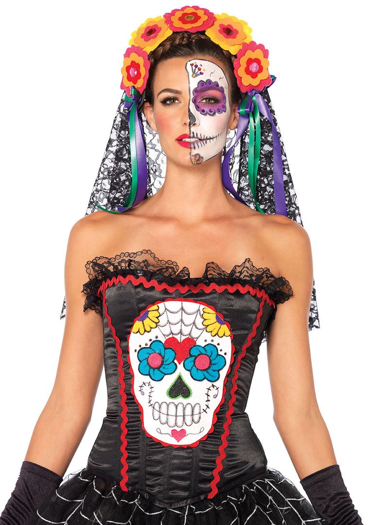 Sugar Skull Bustier M
