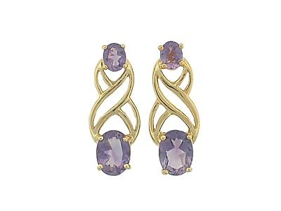 3.25 carat amethyst earrings
