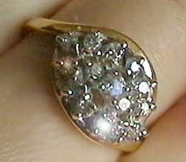 0.5 carat genuine diamond solid gold ring
