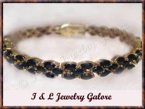 Amazing *18.20 carat* genuine sapphire tennis bracelet