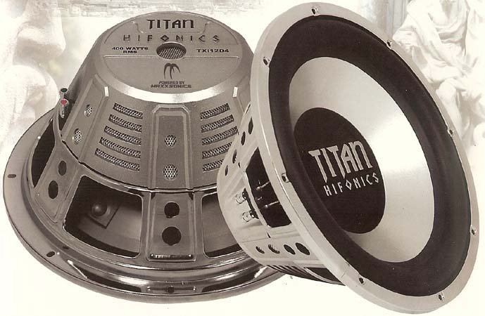 Titan Dual 4 Ohm Voice Coil Subwoofers 12" 800 Watts MAX