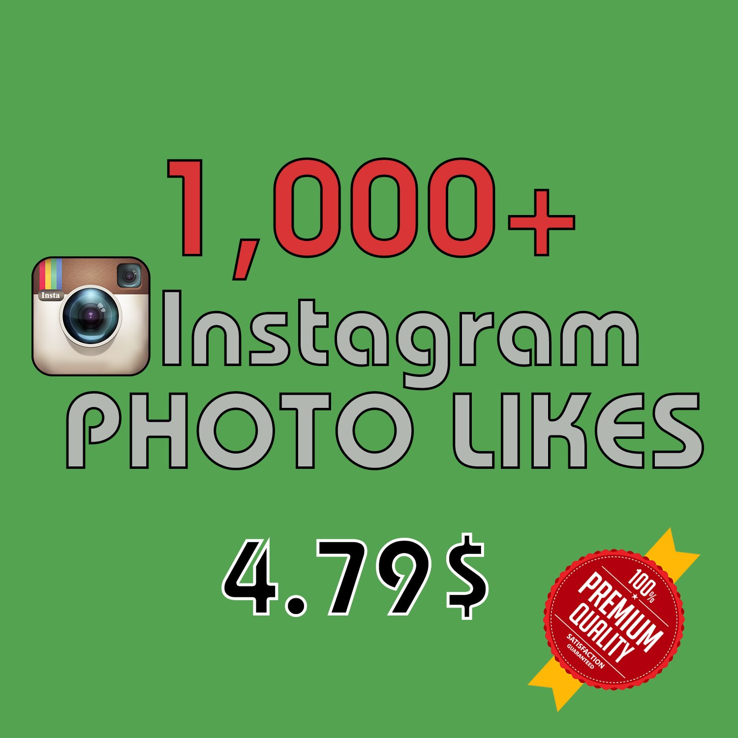 1,000 HQ Instagram Photo Likes FAST