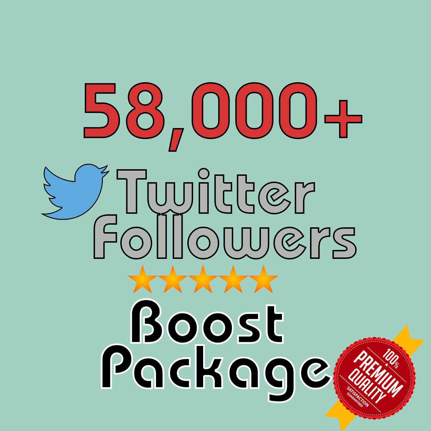 30,000 HQ permanent twitter followers