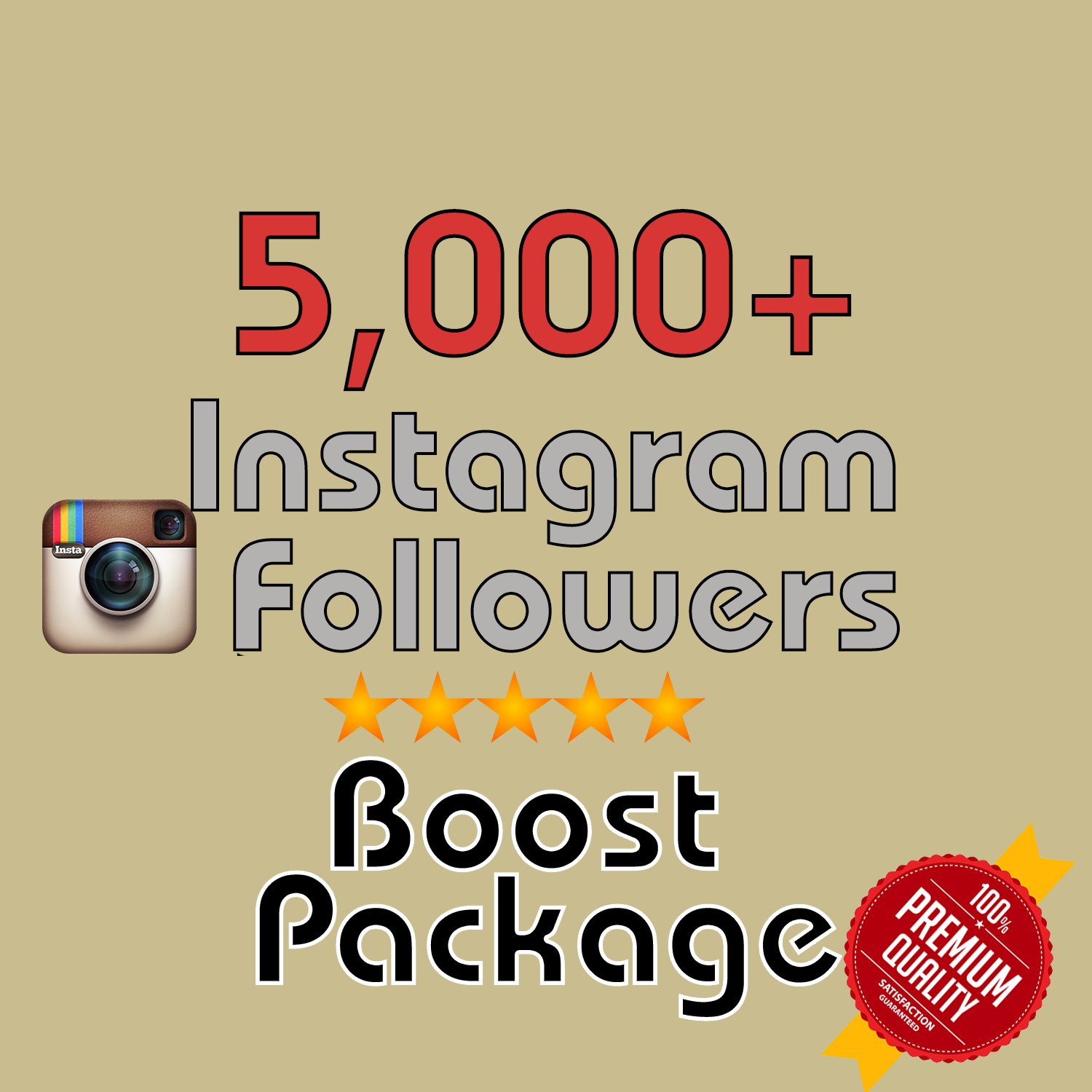 5,000 HQ Instagram Followers in 72 HOURS