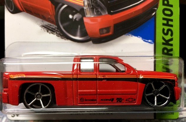 Hot Wheels Chevy Silverado Pickup Truck Red