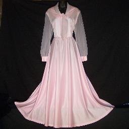 Vintage Dress Femme of Dallas Size 16 1/2 Pink Tall Bridal Mother of the Bride