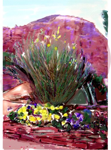 Wayside Chapel in Sedona - Watercolor Print for framing