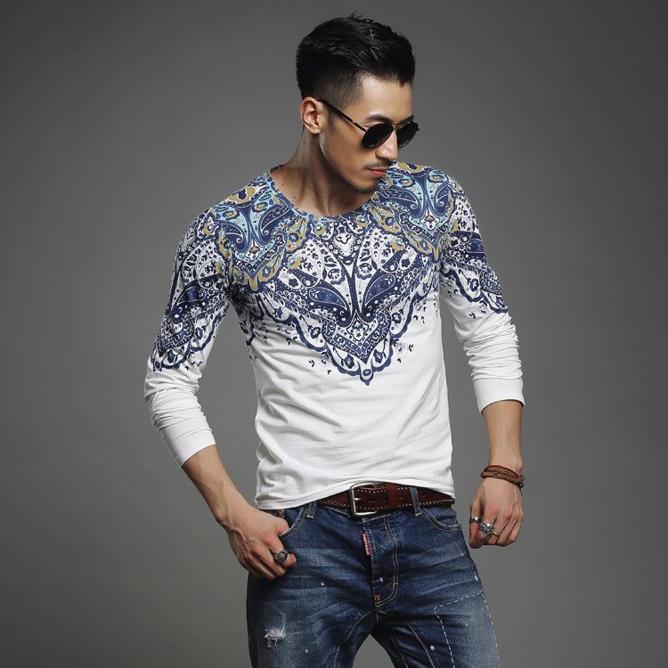 HIGH QUALITY comfortably Men cool T shirt cool tee shirt tee shirts Long Sleeve CLOTHING