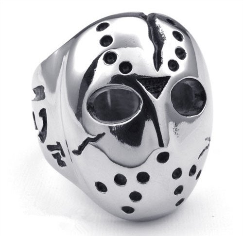 titanium rings for men skull cool Finger Rings Men titanium cool ring jason mask