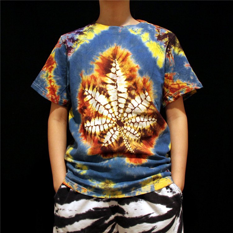 unique Men tie dye shirts tie dyeing tie dye designs leaf professional Handmade