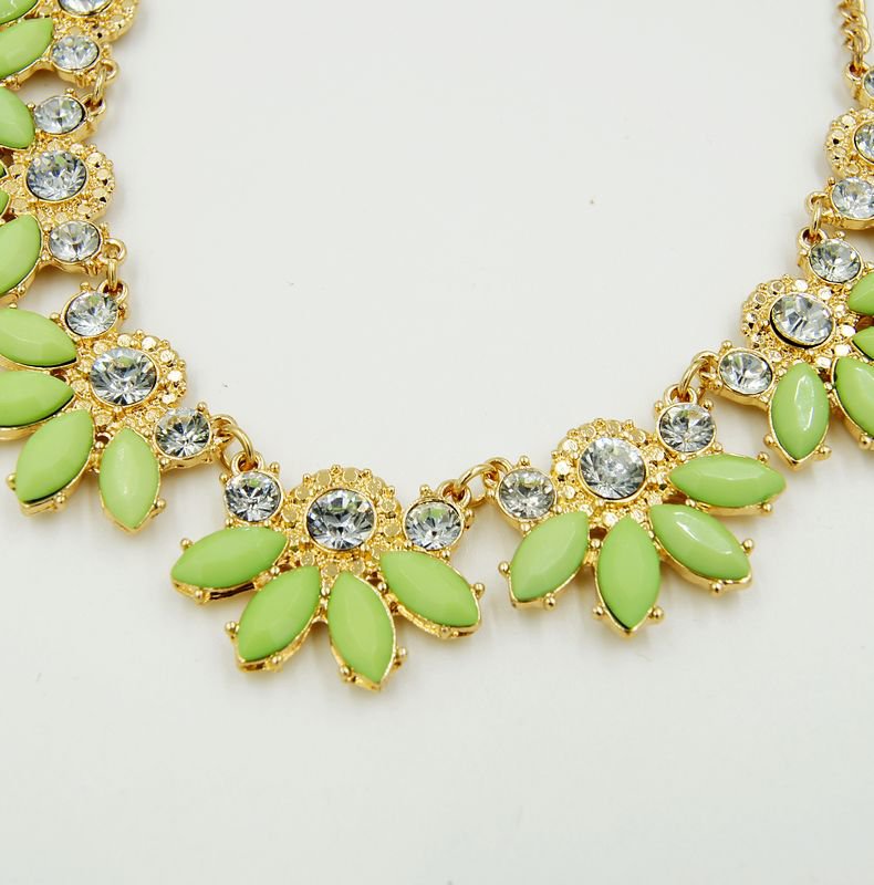 fashion jewelry charm chain necklaces flower pendants for women gifts idea 3 COLROS