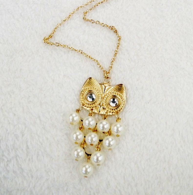 owl pendants long necklaces for women gift idea C21-380