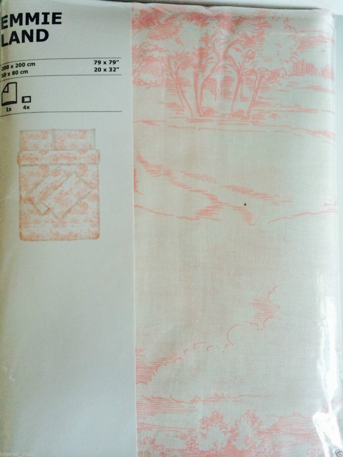 Ikea Bed Quilt Sizes Best 2017 Ikea Pink White Emmie Land Full Single Size Quilt Duvet Cover