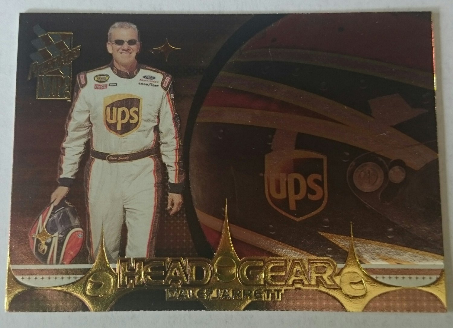 2006 PressPass Vip Head Gear 4/12 Dale jarrett Racing Card