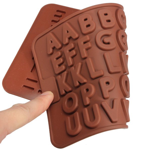 Cake Muffin Cookie Chocolate Alphabet Baking Silicone Jelly Mold Mould