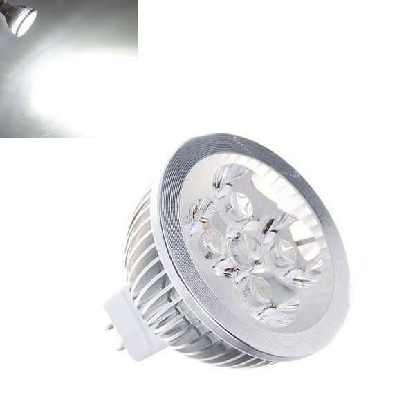 MR16 4W 360LM Pure White Energy Saving LED Spot Light Bulb 12V