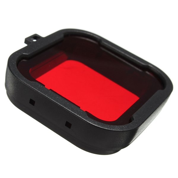 Polarizer Red Color Underwater Diving UV Lens Filter For GoPro Hero3+