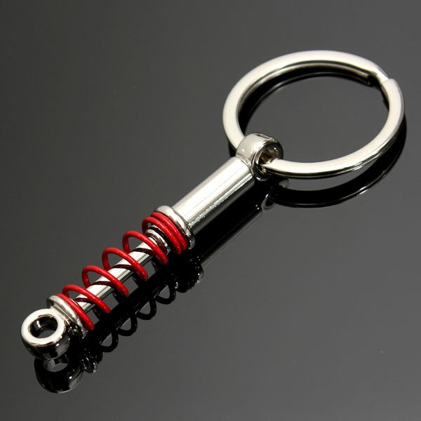 Auto Parts Shock Absorber Shape Keychain Key Chain Ring Fob