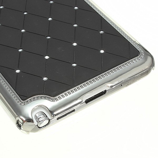 Aluminum Chrome Bling Diamond Case For Samsung Galaxy Note 3 N9000