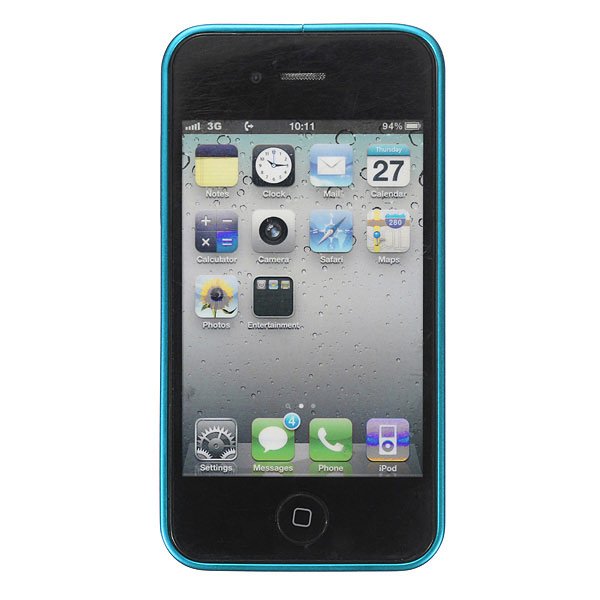 0.7mm Ultre-thin Aluminum Metal Frame Bumper Case For iPhone 4 4S