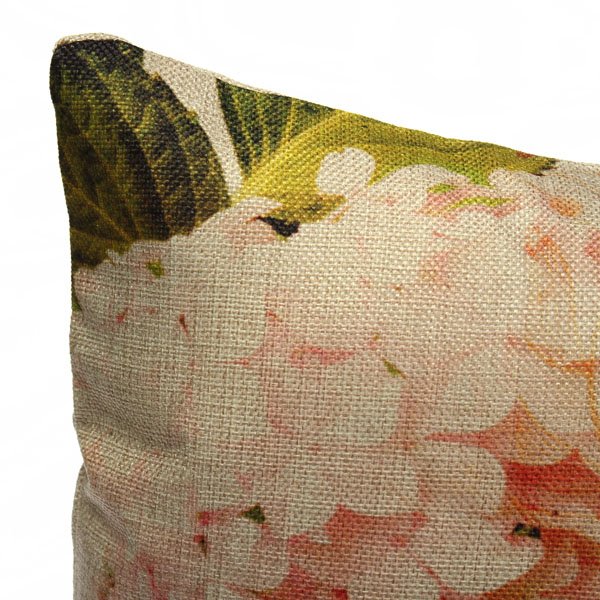 Vintage Linen Flower Bird Throw Pillow Case Sofa Cushion Cover
