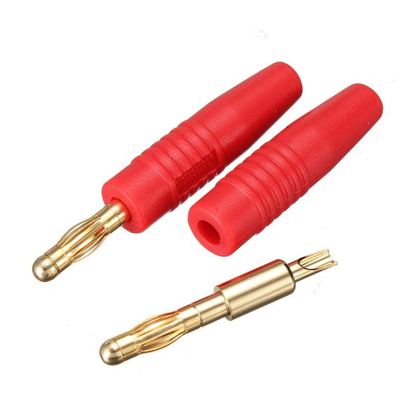 4Pcs B7 4mm Wire Music Speaker Cable Banana Plug Connector