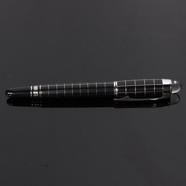 BAOER 79 Cross Line Silver Checkered Fountain Pen