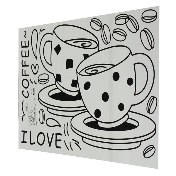Coffee Restaurant Wall Sticker 3D Home Decration Art Wallpaper
