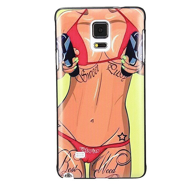 Sexy Girl Pattern Hard Case For Samsung Galaxy Note 4 N9100