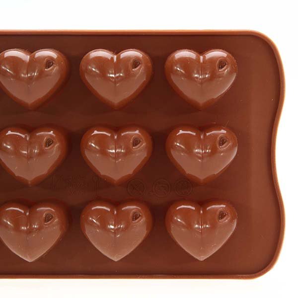 Heart Chocolate Cake Cookie Jelly Ice Baking Silicone Mould