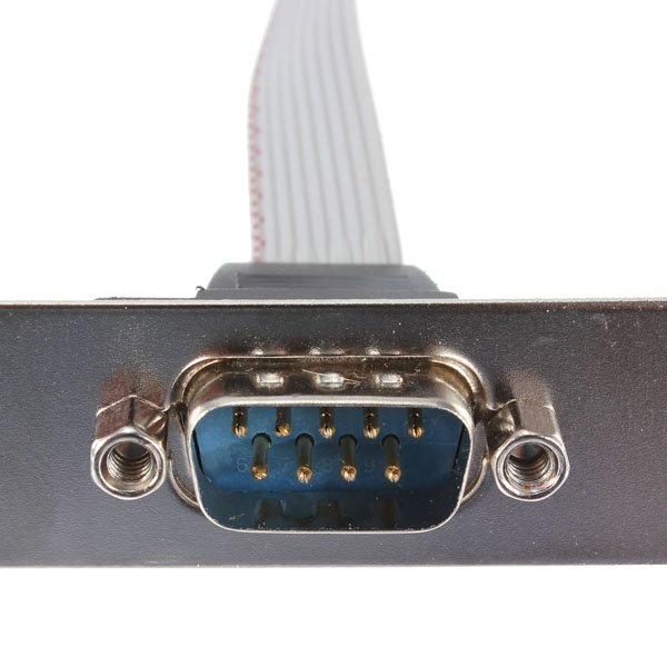 Serial 9Pin RS323 DB9 Motherboard Com Port Ribbon Cable Connector
