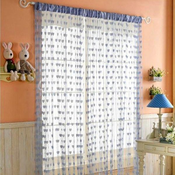 Beautiful Tassel Heart-Shaped Door Window Curtain Home Decorations