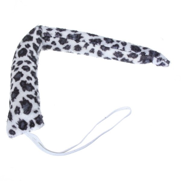 3Pcs Halloween Costume Party Bunny Leopard Ear Headband Tie Tail