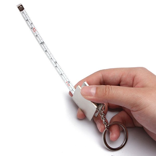 Practical Creative Tape Measure Keychain Key Chain Ring Keyring