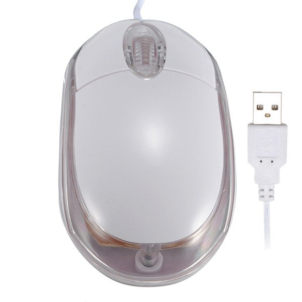 3 keys Blue and Red LED lighting USB Optical Mouse