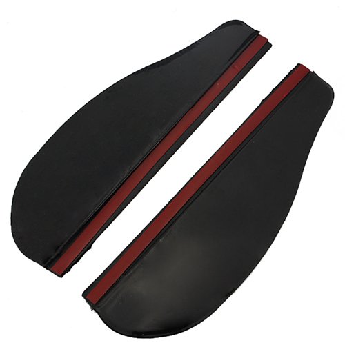A Pair Car Plastic Rear View Mirror Rainproof Blade Black