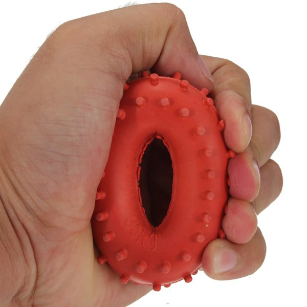 New 35KG Rubber Ring Grip Hand Gripper Device Strength Red