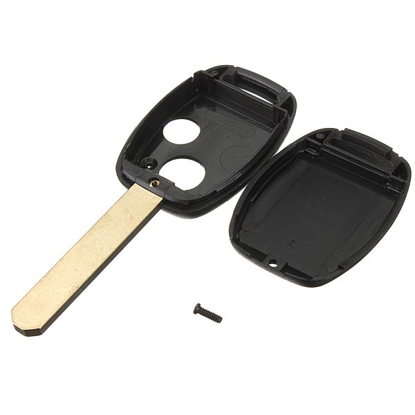 2 Buttons Remote Key Case Shell Fob Uncut Blade For Honda Civic Accord