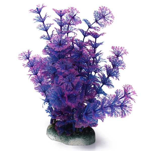 Aquarium Blue Purple Artificial Fish Tank Plastic Water Plants