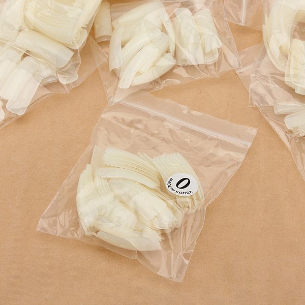 500 Nude Artificial False Acrylic Gel Nail Art Half Tip