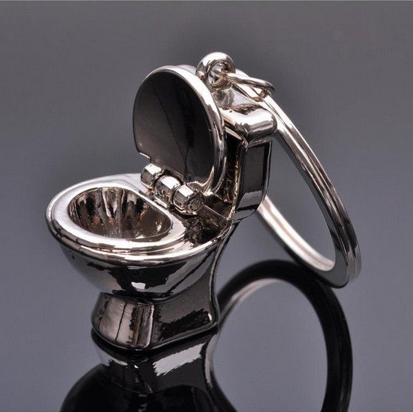 Mini Toilet Keychain keyring