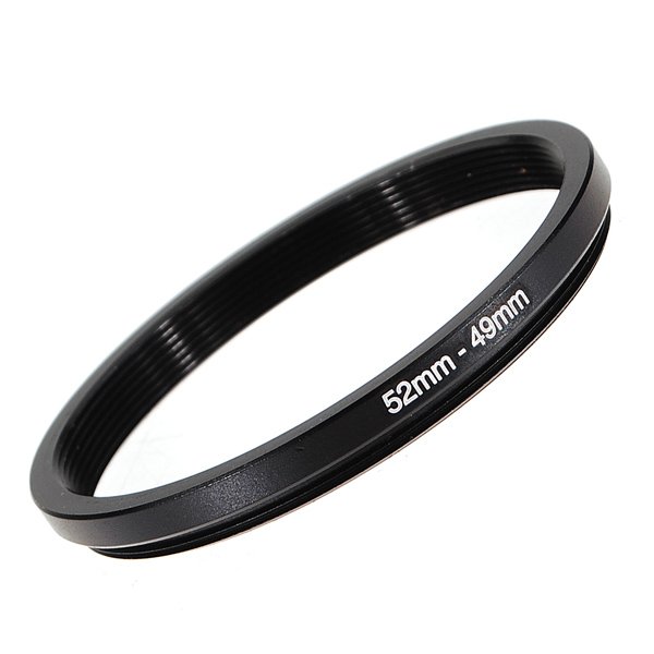 New 52mm-49mm Metal Step Down Lens Filter Ring Stepping Adapter