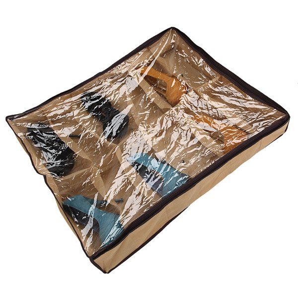 12 Pairs Tidy Under Bed Fabric Shoe Storage Organizer Box Closet Bag