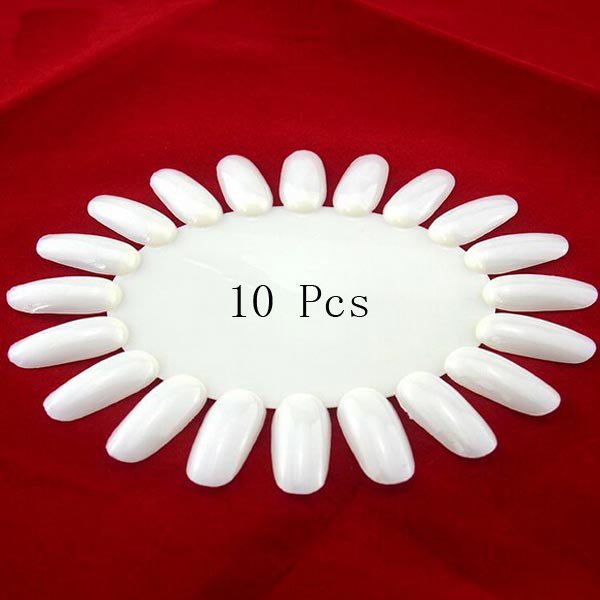 10pcs Acrylic UV Nail Art Polish Display Practice Wheel