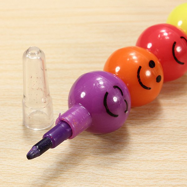 Swap Tip Wax Crayon Color Stationary Filler 7 Colors Pencil