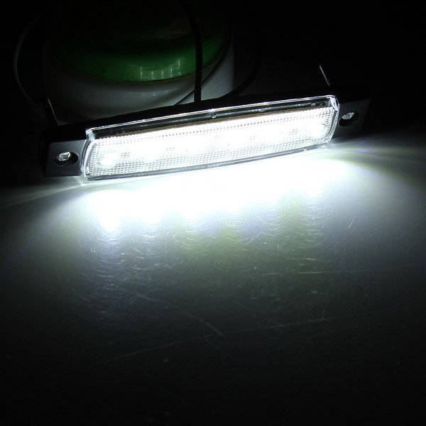 12V 6LED Bus Truck Trailer Lorry Side Markers Indicator Light Sidelamp