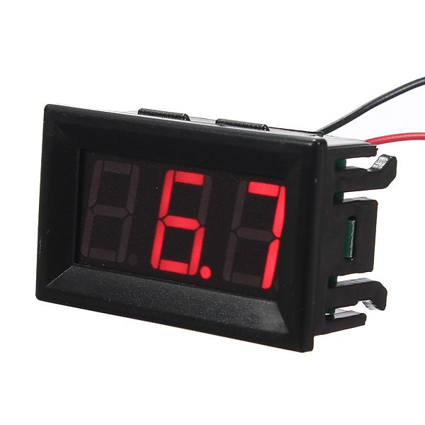 0.56 Inch 3-30V 5-120V LED Panel Voltage Meter 3 Digital Display Voltmeter