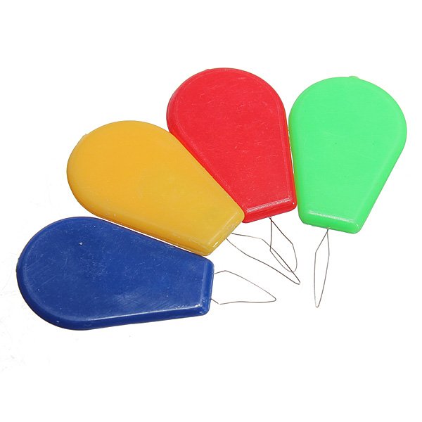 10Pcs Needle Threader Bow Wire Stitch Insert Plastic Craft Tool